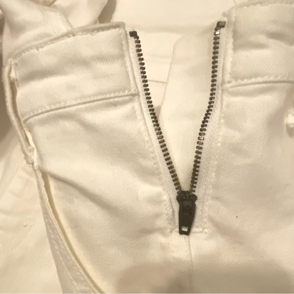 GAP Overall‎ Shorts Size Small White Denim - Picture 6 of 13